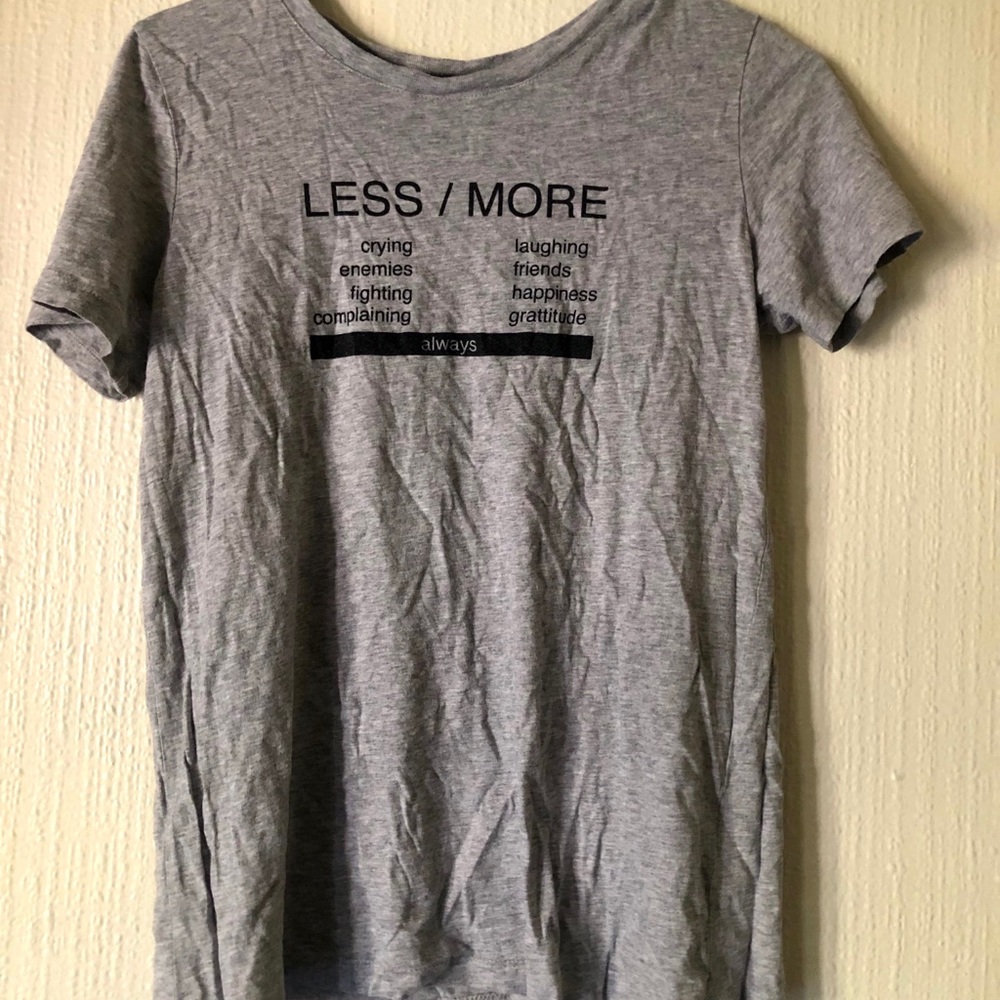 Gray forever 21 graphic tee
